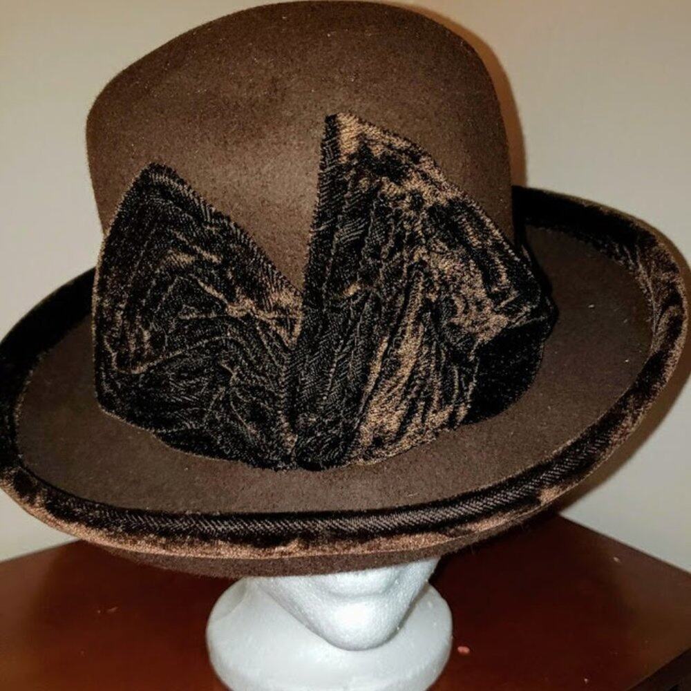 Vintage Nordstrom 100 percent wool Brown Hat \ euc